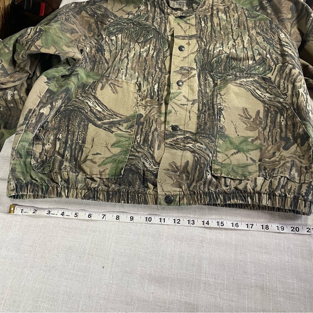 VTG 80s/90s Realtree Camouflage Bomber Snap Jacket by Liberty Made in USA - Picture 12 of 14